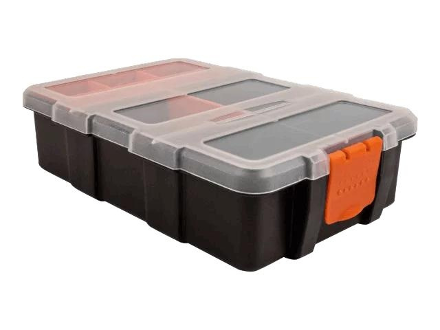 DeLOCK Sorting box 11 compartments 220 x 155 x 60 mm orange, black in the group HOME, HOUSEHOLD & GARDEN / Tools / Other tools & Accesories at TP E-commerce Nordic AB (C70493)