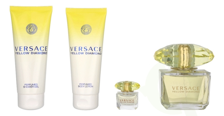Versace Yellow Diamond Giftset 295 ml Edt Spray 90ml/Shower Gel 100ml/Body Lotion 100ml/Edt Spray 5ml in the group BEAUTY & HEALTH / Gift sets / Gift sets for her at TP E-commerce Nordic AB (C70944)