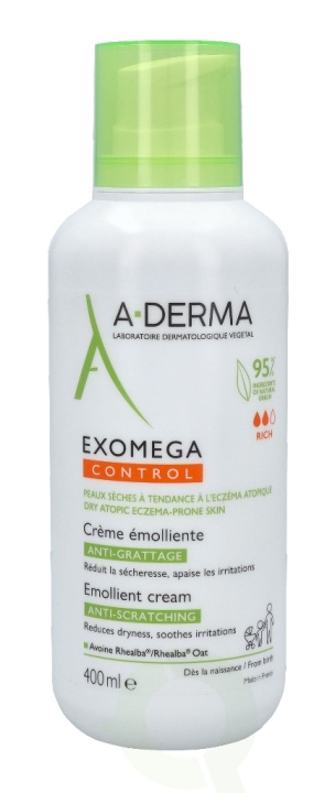 A-Derma Exomega Control Emollient Cream 400 ml in the group BEAUTY & HEALTH / Skin care / Body health / Body lotion at TP E-commerce Nordic AB (C70966)
