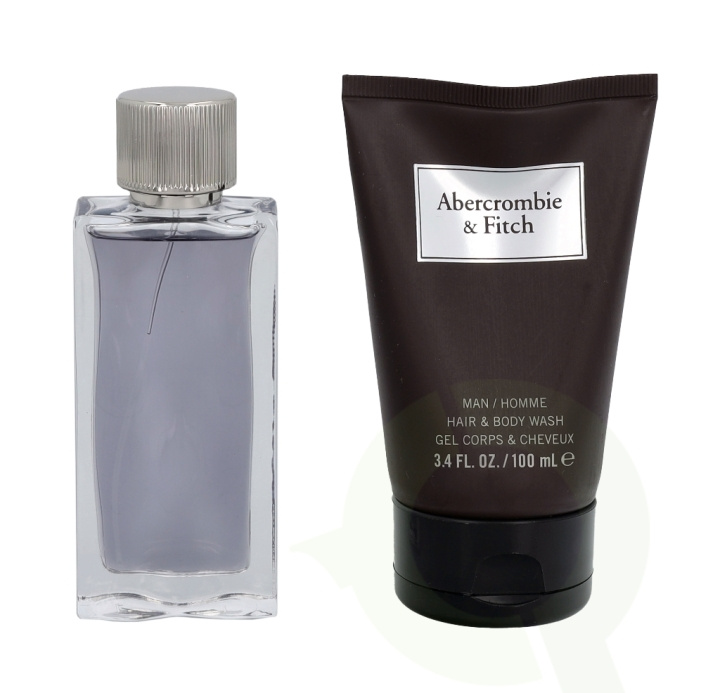 Abercrombie & Fitch First Instinct Man Giftset 150 ml Edt Spray 50ml/Hair And Body Wash 100ml in the group BEAUTY & HEALTH / Fragrance & Perfume / Perfumes / Perfume for him at TP E-commerce Nordic AB (C72783)