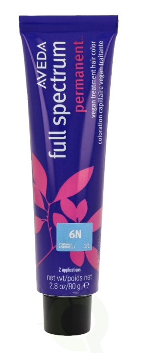 Aveda Full Spectrum Permanent Vegan Pure Tone Hair Color 80 gr 6N in the group BEAUTY & HEALTH / Hair & Styling / Hair care / Hair Dye / Hair Dye & Color bombs at TP E-commerce Nordic AB (C73226)