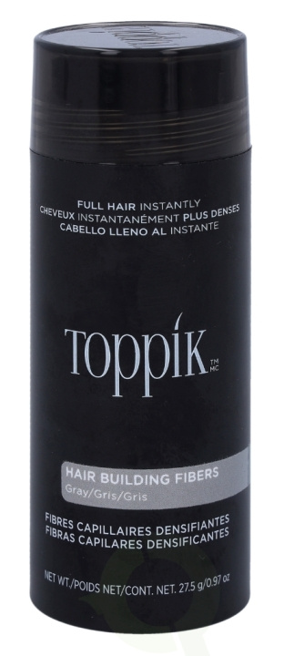 Toppik Hair Building Fibers - Grey 27.5 gr in the group BEAUTY & HEALTH / Hair & Styling / Hair care / Hair Dye / Hair Dye & Color bombs at TP E-commerce Nordic AB (C73919)