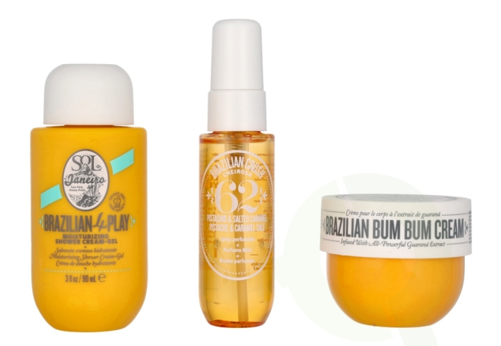 Sol De Janeiro Bum Bum Body Care Set 170 ml Body Cream 50ml/Shower Gel 90ml/Hair & Body Perfume 30ml in the group BEAUTY & HEALTH / Gift sets / Gift sets for her at TP E-commerce Nordic AB (C74918)