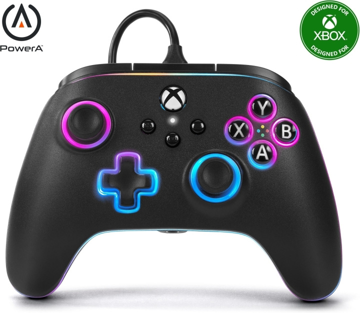 PowerA Lumectra Advantage Wired Controller, black, Xbox / PC in the group HOME ELECTRONICS / Game consoles & Accessories / Xbox Series X / Accessories at TP E-commerce Nordic AB (C75412)