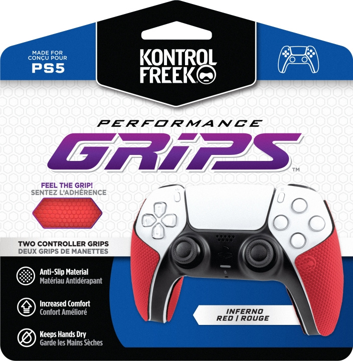 KontrolFreek Performance Grips, red (PS5) in the group HOME ELECTRONICS / Game consoles & Accessories / Sony PlayStation 5 / Accessories at TP E-commerce Nordic AB (C75460)