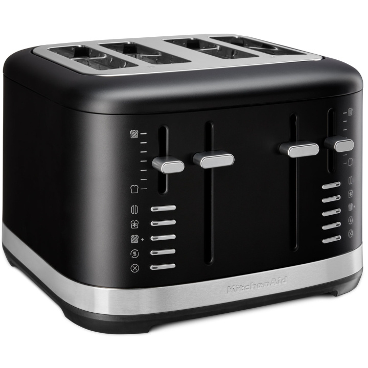 KitchenAid Brödrost 4 Skivors Metall 5KMT4109EBM Cast iron black in the group HOME, HOUSEHOLD & GARDEN / Household appliances / Toasters & Bread grills / Toasters at TP E-commerce Nordic AB (C75711)