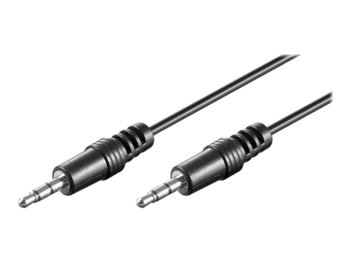 Goobay Audio cable Black 2.5m in the group HOME ELECTRONICS / Cables & Adapters / Audio analog / 3.5 mm at TP E-commerce Nordic AB (C75749)