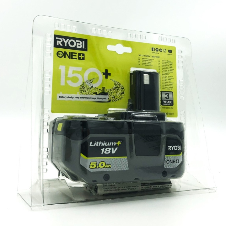 Ryobi RB18L50 rechargeable battery 18 V/5.0 Ah Lithium+ - FYNDVARA in the group HOME, HOUSEHOLD & GARDEN / Tools / Batteries for power tools at TP E-commerce Nordic AB (C75760D)
