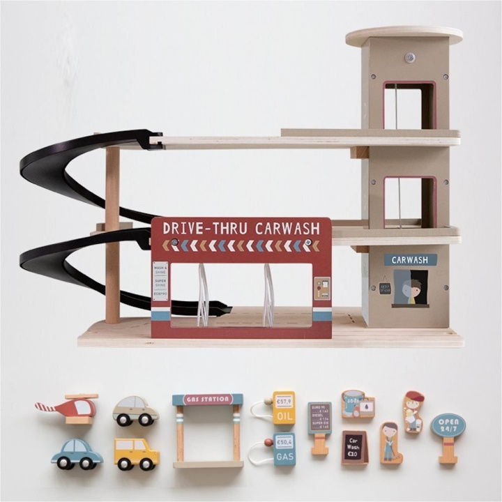 Little Dutch Parking garage, 14 parts in the group TOYS, KIDS & BABY PRODUCTS / Toys / Play set at TP E-commerce Nordic AB (C76078)