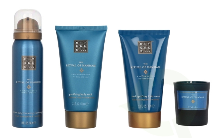 Rituals Hammam Set 215 ml Foaming Shower Gel 50ml/Body Mud 70ml/Body Cream 70ml/Scented Candle 25gr in the group BEAUTY & HEALTH / Gift sets / Gift sets for her at TP E-commerce Nordic AB (C76368)
