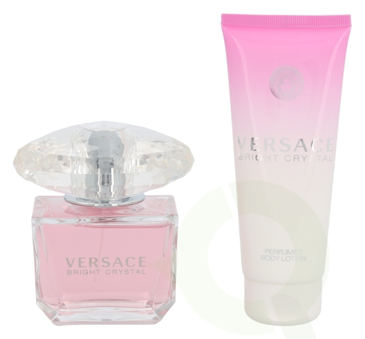 Versace Bright Crystal Giftset 190 ml edt spray 90ml/body lotion 100ml in the group BEAUTY & HEALTH / Gift sets / Gift sets for her at TP E-commerce Nordic AB (C76430)