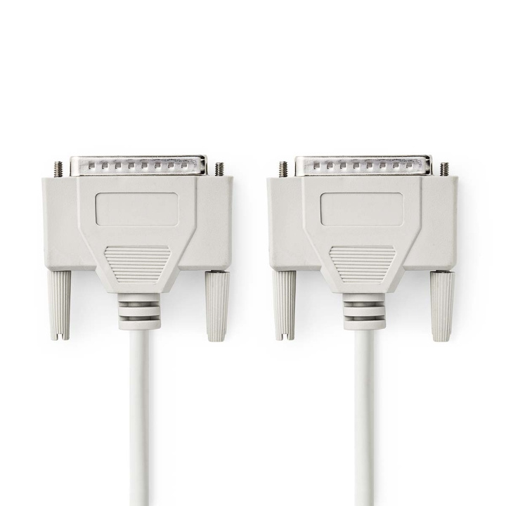 Nedis Serial Cable | D-SUB 25-Pin Male | D-SUB 25-Pin Male | Nickel Plated | 2.00 m | Round | PVC | Ivory | Label in the group COMPUTERS & PERIPHERALS / Computer cables / Other computer cables at TP E-commerce Nordic AB (C76614)