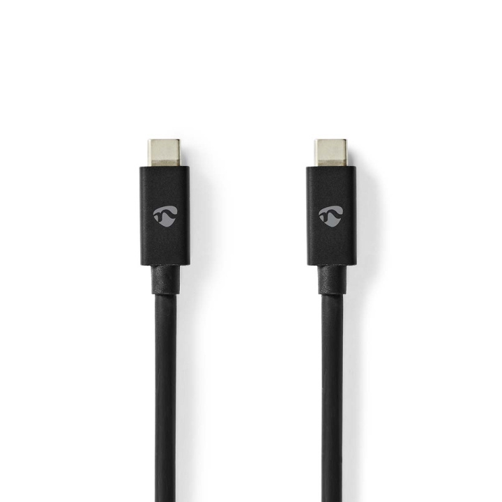 Nedis USB Cable | USB 4.0 Gen 2x2 | USB-C™ Male | USB-C™ Male | 240 W | 8K@60Hz | 20 Gbps | Nickel Plated | 2.00 m | Round | PVC | Black | Label in the group COMPUTERS & PERIPHERALS / Computer cables / USB / USB-C at TP E-commerce Nordic AB (C76624)