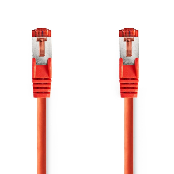Nedis CAT6 Cable | RJ45 Male | RJ45 Male | S/FTP | 10.0 m | Round | LSZH | Red | Label in the group COMPUTERS & PERIPHERALS / Computer cables / Network cables / Cat6 at TP E-commerce Nordic AB (C76632)