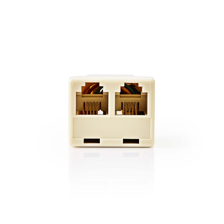Nedis Telecom Adapter | RJ11 Female | 2x RJ11 (4/6) Female | ABS | Ivory | Box in the group HOME ELECTRONICS / Cables & Adapters / Telephone Cables & Adapters at TP E-commerce Nordic AB (C76700)