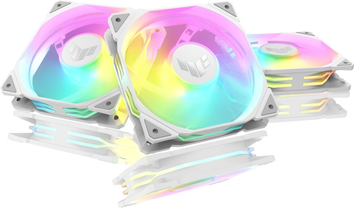 ASUS TUF Gaming TR 120 ARGB Reverse PWM fan, 120 mm, white, 3-pack in the group COMPUTERS & PERIPHERALS / Computer components / Cooling / Chassis fans at TP E-commerce Nordic AB (C77856)