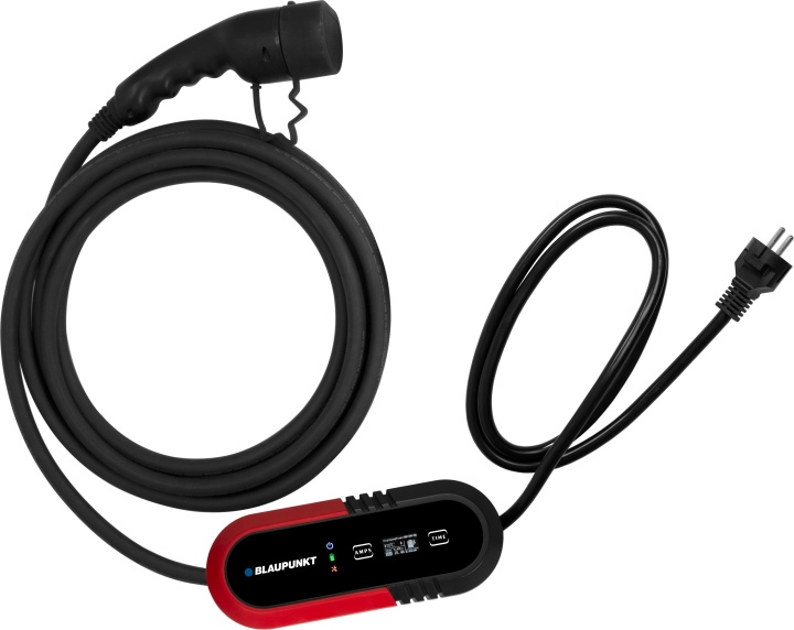 blaupunkt P1PM2T2 Electric vehicle charger with regulator, 8 m, Suko-Type2, 1 phase in the group COMPUTERS & PERIPHERALS / Laptops & accessories / Computer chargers / Car chargers at TP E-commerce Nordic AB (C78297)