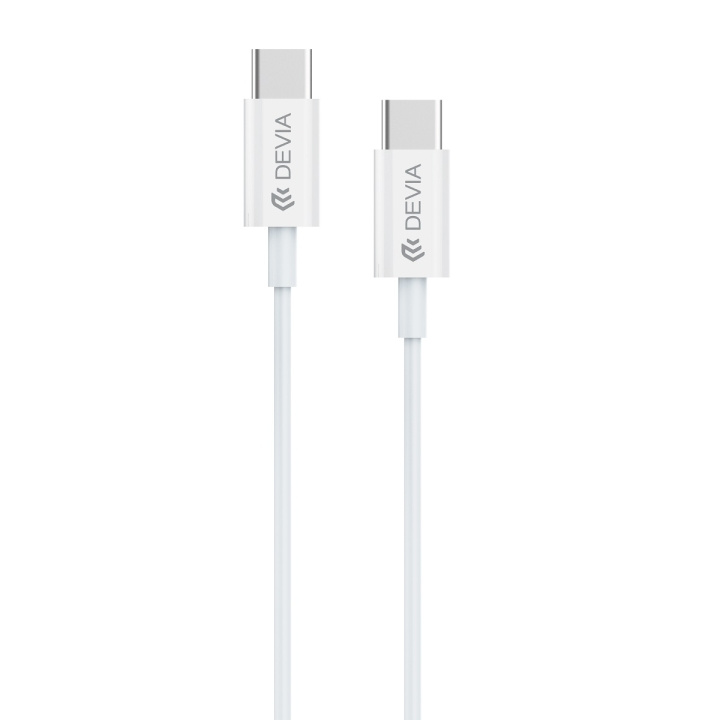 Devia cable Smart EC042 PD USB-C - USB-C 60W 3A white in the group SMARTPHONE & TABLETS / Chargers & Cables / Cables / Cables Type C at TP E-commerce Nordic AB (C78539)