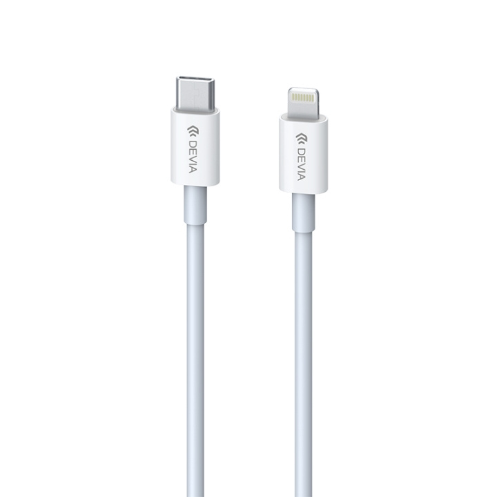 Devia-cable Smart EC146 PD USB-C - Lightning 20W 3A white in the group SMARTPHONE & TABLETS / Chargers & Cables / Cables / Cables Lightning at TP E-commerce Nordic AB (C78584)