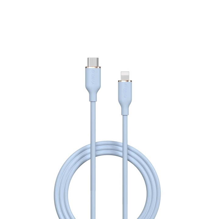 Devia cable Jelly EC631 USB-C - Lightning 1,2 m 27W blue in the group SMARTPHONE & TABLETS / Chargers & Cables / Cables / Cables Lightning at TP E-commerce Nordic AB (C78639)