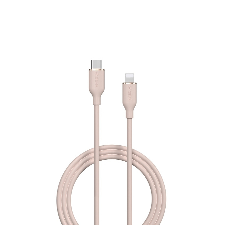 Devia cable Jelly EC631 USB-C - Lightning 1,2 m 27W pink in the group SMARTPHONE & TABLETS / Chargers & Cables / Cables / Cables Lightning at TP E-commerce Nordic AB (C78640)