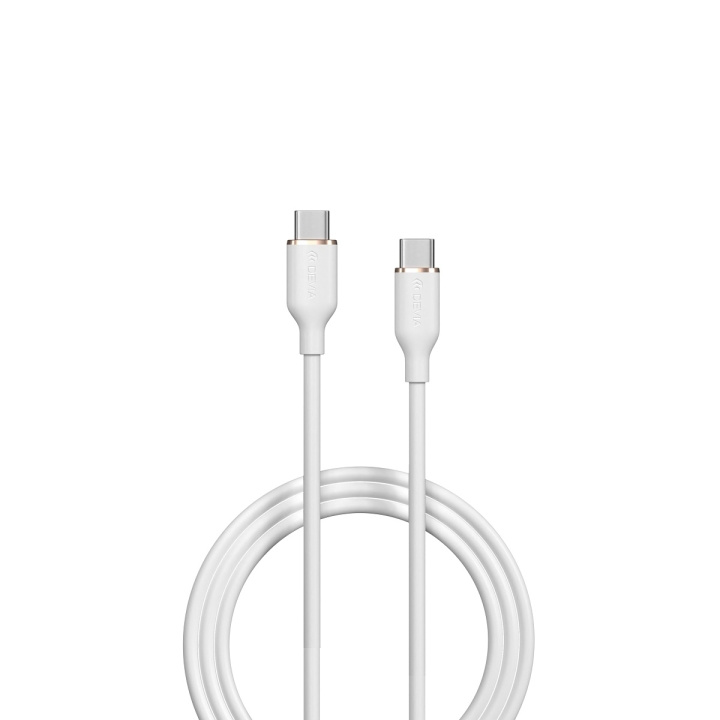 Devia cable Jelly EC632 USB-C - USB-C 1,2 m 60W 3A white in the group SMARTPHONE & TABLETS / Chargers & Cables / Cables / Cables Type C at TP E-commerce Nordic AB (C78642)