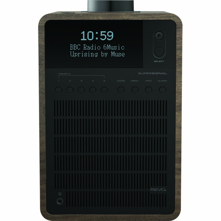 REVO SuperSignal DAB+ / FM / Bluetooth Combo Radio Walnut-Black in the group HOME ELECTRONICS / Audio & Picture / Home cinema, Hifi & Portable / Radio & Alarm clocks / Radio at TP E-commerce Nordic AB (C78800)
