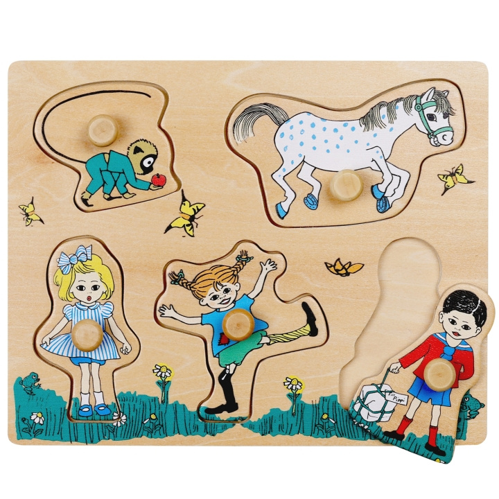 Pippi Pussel med knoppar 5 bitar in the group TOYS, KIDS & BABY PRODUCTS / Toys / Kids puzzle at TP E-commerce Nordic AB (C78819)