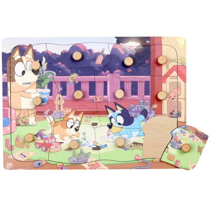 Micki Bluey Pussel med knoppar 12 bitar in the group TOYS, KIDS & BABY PRODUCTS / Toys / Kids puzzle at TP E-commerce Nordic AB (C78825)