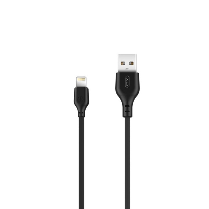 Xo cable NB103 USB - Lightning 2,0 m 2,1A black in the group SMARTPHONE & TABLETS / Chargers & Cables / Cables / Cables Lightning at TP E-commerce Nordic AB (C79138)