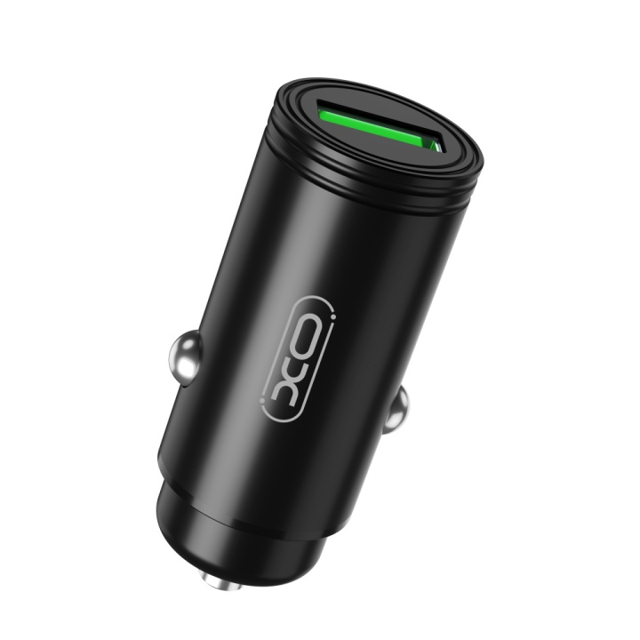 Xo car Charger CC39 QC 18W 1x USB black in the group SMARTPHONE & TABLETS / Chargers & Cables / Car chargers / Car chargers USB at TP E-commerce Nordic AB (C79165)