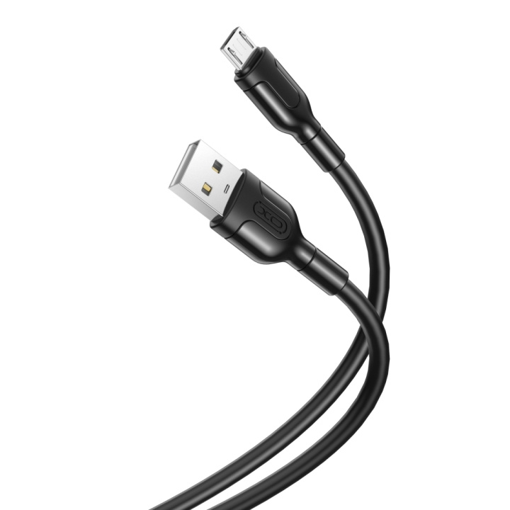 XO kabel NB212 USB - microUSB 1,0 m 2,1A svart in the group SMARTPHONE & TABLETS / Chargers & Cables / Cables / Cables microUSB at TP E-commerce Nordic AB (C79185)
