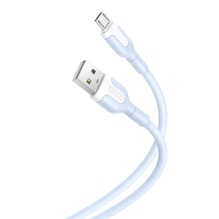 XO kabel NB212 USB - microUSB 1,0 m 2,1A blå in the group COMPUTERS & PERIPHERALS / Computer cables / USB / Micro-USB / Cables at TP E-commerce Nordic AB (C79186)
