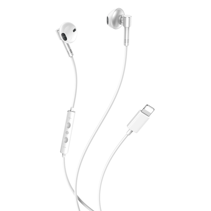 Xo wired earphones EP61 Lightning Bluetooth silver in the group HOME ELECTRONICS / Audio & Picture / Headphones & Accessories / Headphones at TP E-commerce Nordic AB (C79259)