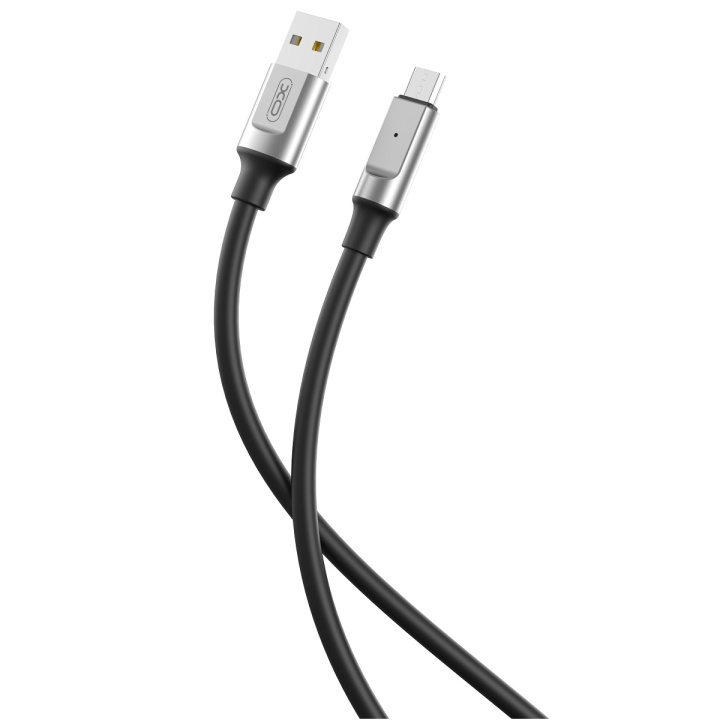 XO kabel NB251 USB - microUSB 1,0 m 6A svart in the group SMARTPHONE & TABLETS / Chargers & Cables / Cables / Cables microUSB at TP E-commerce Nordic AB (C79261)