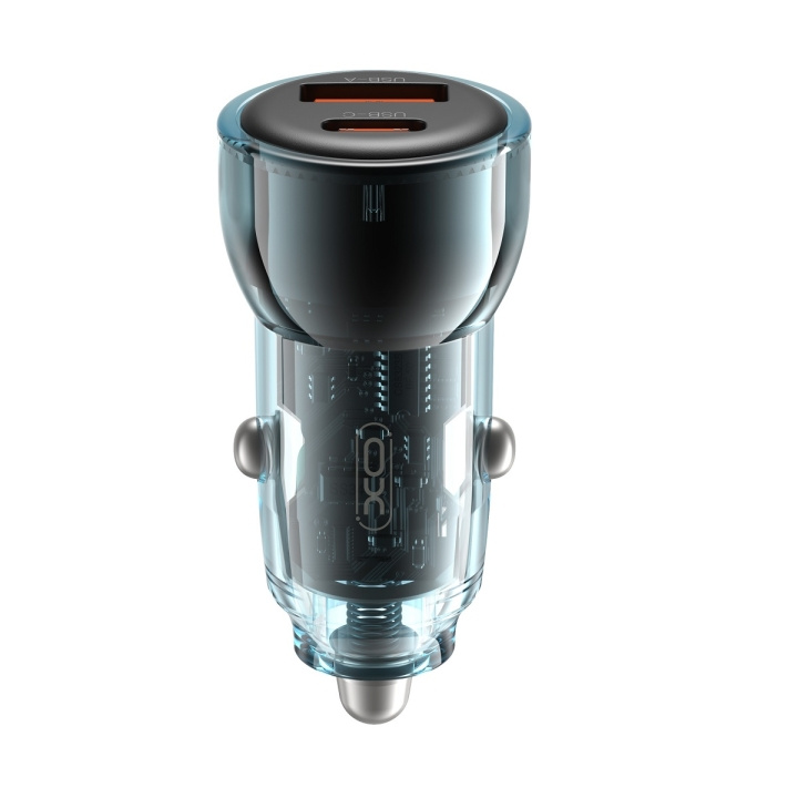 XO billaddare CC60 60W 1x USB 1x USB-C blå in the group SMARTPHONE & TABLETS / Chargers & Cables / Car chargers / Car chargers USB at TP E-commerce Nordic AB (C79306)