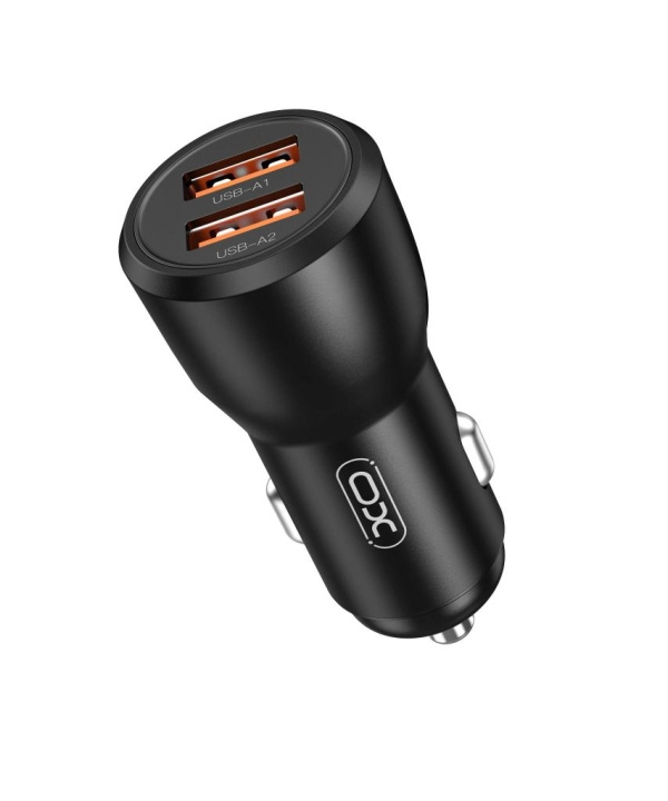XO billaddare CC55 30W 2x USB svart in the group SMARTPHONE & TABLETS / Chargers & Cables / Car chargers / Car chargers USB at TP E-commerce Nordic AB (C79310)