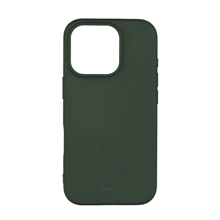 Onsala Back Sil Touch Recycled MagSerie iPhone 16 Pro Olive Green in the group SMARTPHONE & TABLETS / Phone cases / Apple / iPhone 16 at TP E-commerce Nordic AB (C79404)