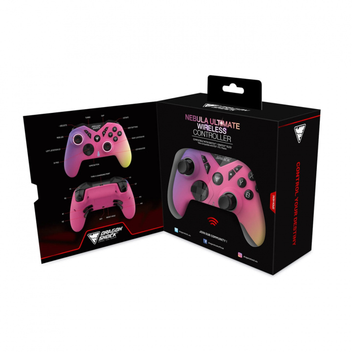 DragonShock Wireless Controller Nebula Ultimate for NSW Candy in the group HOME ELECTRONICS / Game consoles & Accessories / Other games at TP E-commerce Nordic AB (C79484)
