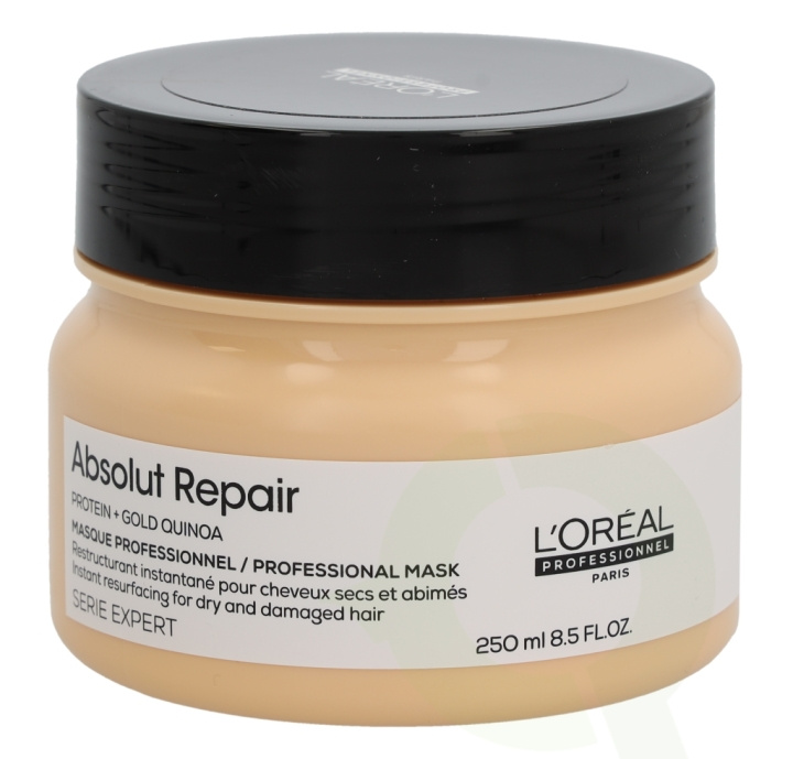 L\'Oreal Serie Expert Absolut Repair Gold Quinoa Mask 250 ml in the group BEAUTY & HEALTH / Hair & Styling / Hair care / Hair Mask at TP E-commerce Nordic AB (C79700)