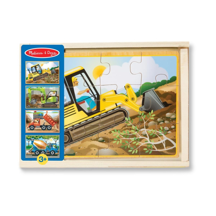Melissa & Doug Wooden Puzzles in a Box Construction in the group TOYS, KIDS & BABY PRODUCTS / Toys / Kids puzzle at TP E-commerce Nordic AB (C79817)