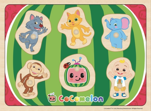 Barbo Toys CoComelon Shaped Wooden Puzzle in the group TOYS, KIDS & BABY PRODUCTS / Toys / Kids puzzle at TP E-commerce Nordic AB (C79825)