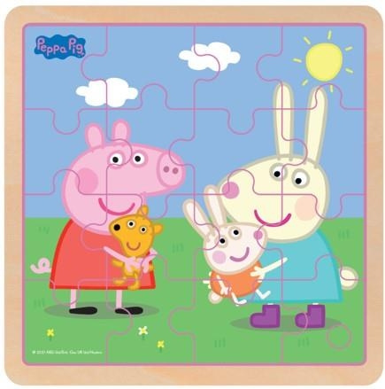 Barbo Toys Peppa Pig Wooden Puzzle Rebecca in the group TOYS, KIDS & BABY PRODUCTS / Toys / Kids puzzle at TP E-commerce Nordic AB (C79835)