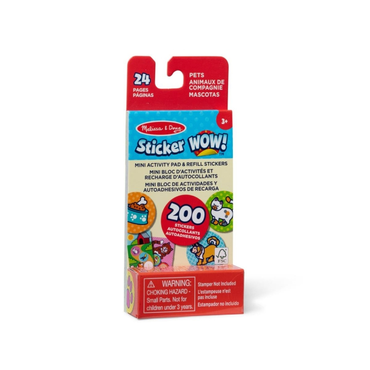 Melissa & Doug Sticker WOW! Mini Activity Pad & Refill Stickers : Pets in the group TOYS, KIDS & BABY PRODUCTS / Toys / Draw & Count at TP E-commerce Nordic AB (C79988)