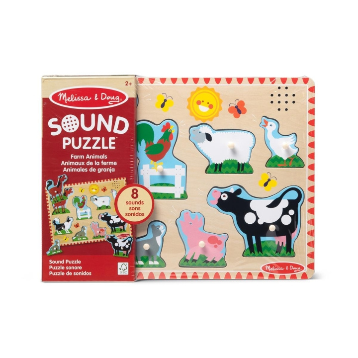 Melissa & Doug Sound Puzzle Farm animals in the group TOYS, KIDS & BABY PRODUCTS / Toys / Kids puzzle at TP E-commerce Nordic AB (C79997)
