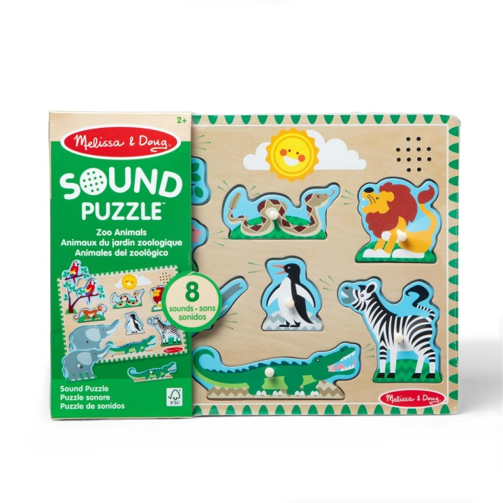 Melissa & Doug Sound Puzzle Zoo Animals in the group TOYS, KIDS & BABY PRODUCTS / Toys / Kids puzzle at TP E-commerce Nordic AB (C80000)