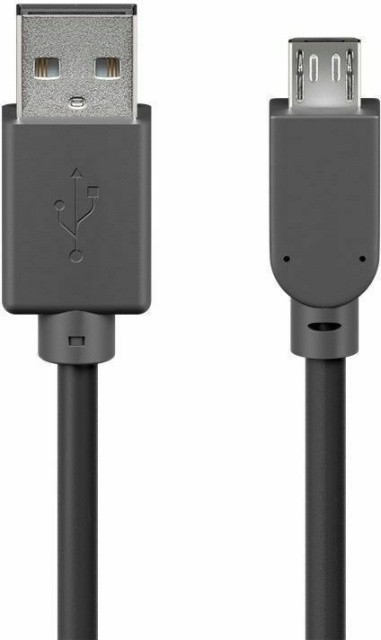 Cablexpert USB-A to Micro-B cable, 1.8 m, black in the group COMPUTERS & PERIPHERALS / Computer cables / USB / Micro-USB / Cables at TP E-commerce Nordic AB (C80185)