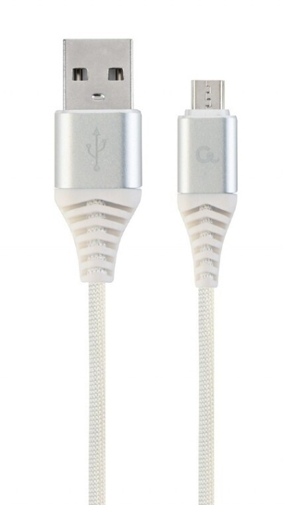 Cablexpert MicroUSB - USB cable, 2 m, white in the group COMPUTERS & PERIPHERALS / Computer cables / USB / Micro-USB / Cables at TP E-commerce Nordic AB (C80213)