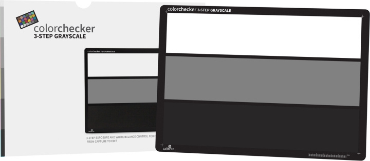 Calibrite ColorChecker 3-step Gray Scale Card grey card in the group Sport, leisure & Hobby / Fun stuff / Smart home at TP E-commerce Nordic AB (C80281)