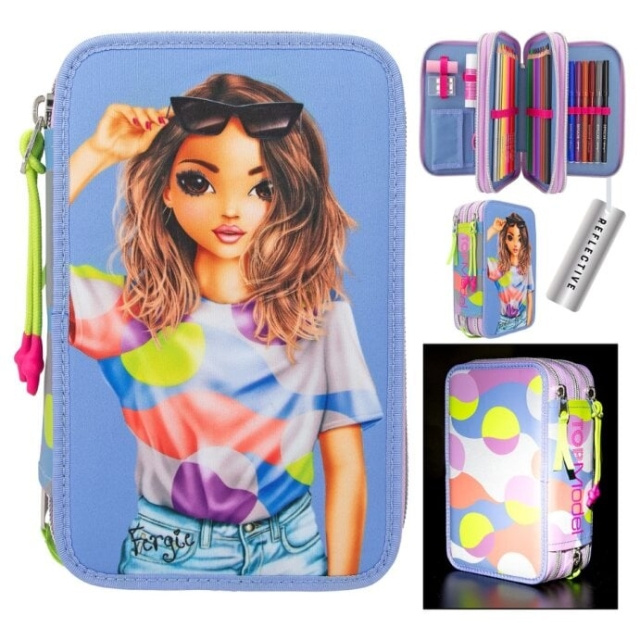 TOPModel Triple Pencil Case FLASH ( 0412749 ) in the group TOYS, KIDS & BABY PRODUCTS / Toys / Pencil case at TP E-commerce Nordic AB (C81210)